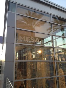 Mesa Contemporary Arts Museum (rear facade of bldg.) on opening night, February 14th, 2014. Photo: P. Sullivan