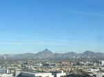 Mountain vista looking north from downtown Phoenix, Arizona, February 2014.  Photo: P. Sullivan