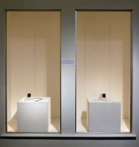 Patricia Sullivan, installation view, "Widget Locket #2 and #3", at Lapham Gallery, Glens Falls, NY.